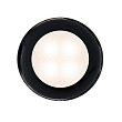 Светильник врезной водонепроницаемый LED Hella Marine Slim Line 2XT 980 500-751 12В 0,5Вт круглый чёрный пластиковый корпус тёплый белый свет