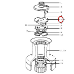 Тарельчатая шайба для лебедки Lewmar 15044104