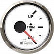 Индикатор положения транцевых плит белый/серебряный Wema Trim 0 - 180 Ом 12/24 В