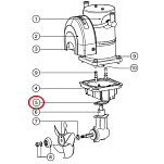 Прокладка для подруливающего устройства Lewmar 551035