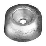 Магниевый анод Tecnoseal 00102UKMG 98x82x32мм дисковый со стальной вставкой для пера руля