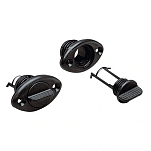 Сливная пробка врезная на 2 винта Marine Quality 17391 52x17мм Ø16/24,5мм из чёрной пластмассы