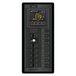 Панель выключателей с дифавтоматом Blue Sea 360 Panel System 1504 120В 30А 30мА мультиметр/5 автоматов 124x273мм