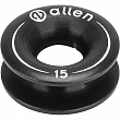Коуш круглый из анодированного алюминия Allen Brothers A..87-15-BL 15мм 300кг чёрный
