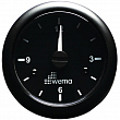 Кварцевые часы чёрные Wema IMCR-BB 12/24 В 52 мм