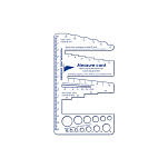 Измерительная карта для деталей лодки Waterline Design 1060 100x150x2мм из ПВХ