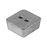 Цинковый анод Tecnoseal 02453 58x61x25мм пластинчатый для двигателей Kamewa Jet FF375S, FF550, A40 series
