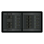 Панель выключателей Blue Sea 360 Panel System 1230 120В 1 основной/6 дополнительных автоматов 235x121мм