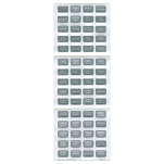 Набор наклеек малого формата для электрооборудования Blue Sea 8217 60шт 15,9x9,5мм серого цвета