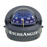 Компас Ritchie Navigation RitchieAngler RA-93 картушка 70мм 12В 93x73мм настольный с конической картушкой серый/синий